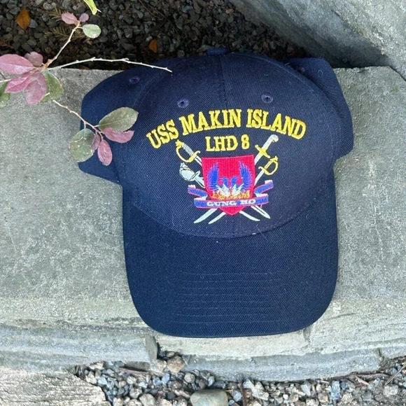 USS MALIN ISLAND LHD 8 The Corps US Navy Baseball Cap NWOT - Picture 6 of 6